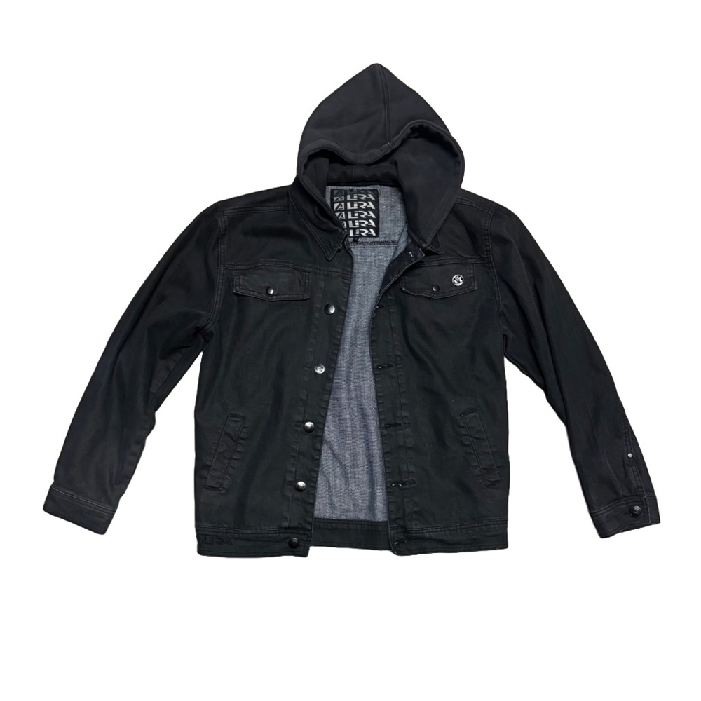 Men's Large Lira Denim And Sweater Hoodie